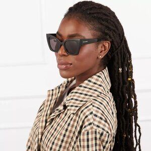 Saint Laurent SL552 001 BRAND NEW Sunglasses Black Cat Eye Women